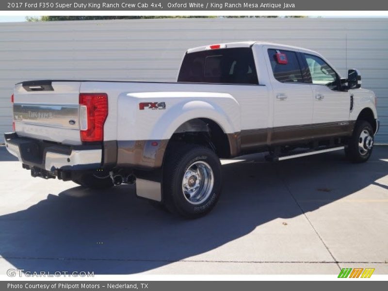 Oxford White / King Ranch Mesa Antique Java 2017 Ford F350 Super Duty King Ranch Crew Cab 4x4