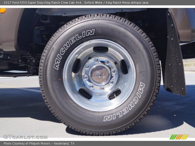 Oxford White / King Ranch Mesa Antique Java 2017 Ford F350 Super Duty King Ranch Crew Cab 4x4