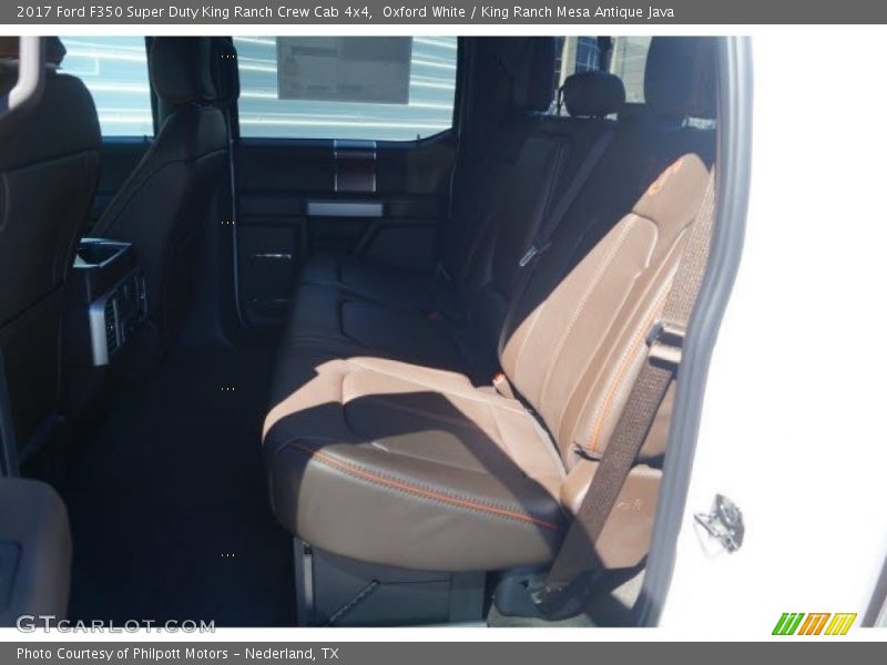 Oxford White / King Ranch Mesa Antique Java 2017 Ford F350 Super Duty King Ranch Crew Cab 4x4