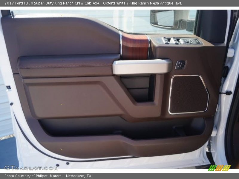 Oxford White / King Ranch Mesa Antique Java 2017 Ford F350 Super Duty King Ranch Crew Cab 4x4
