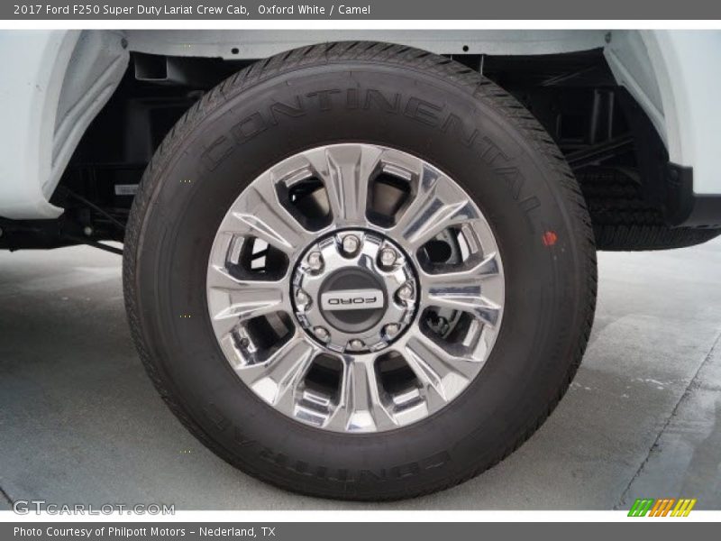 Oxford White / Camel 2017 Ford F250 Super Duty Lariat Crew Cab