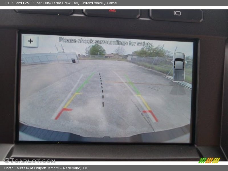 Oxford White / Camel 2017 Ford F250 Super Duty Lariat Crew Cab