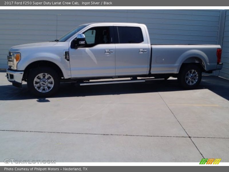 Ingot Silver / Black 2017 Ford F250 Super Duty Lariat Crew Cab