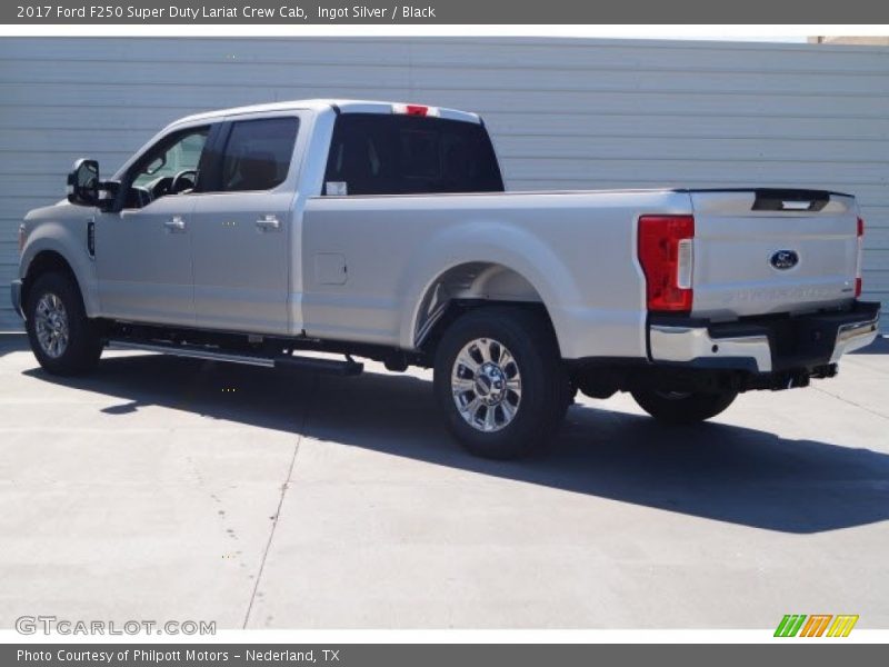Ingot Silver / Black 2017 Ford F250 Super Duty Lariat Crew Cab