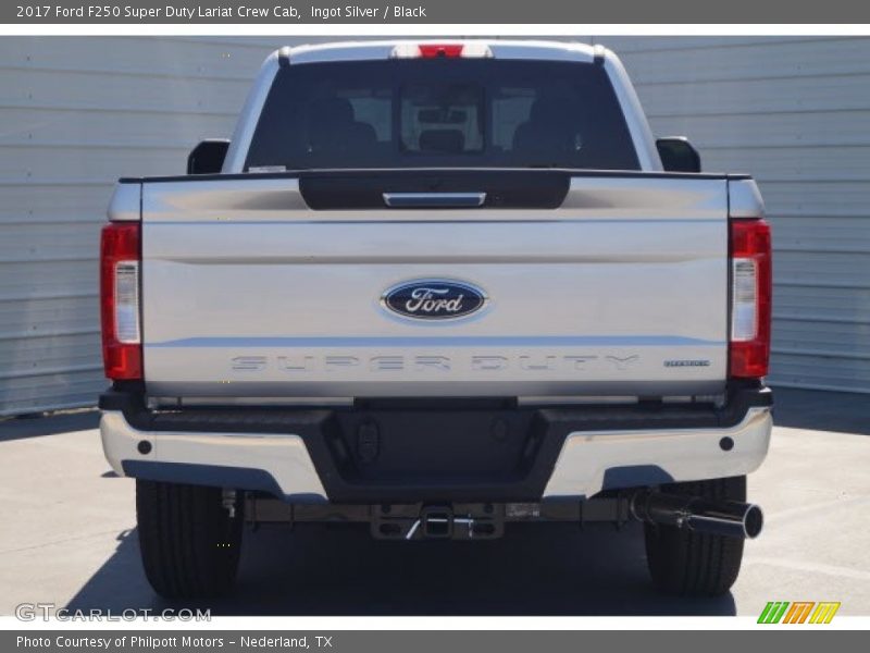 Ingot Silver / Black 2017 Ford F250 Super Duty Lariat Crew Cab