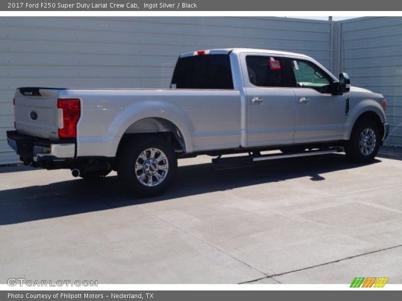 Ingot Silver / Black 2017 Ford F250 Super Duty Lariat Crew Cab