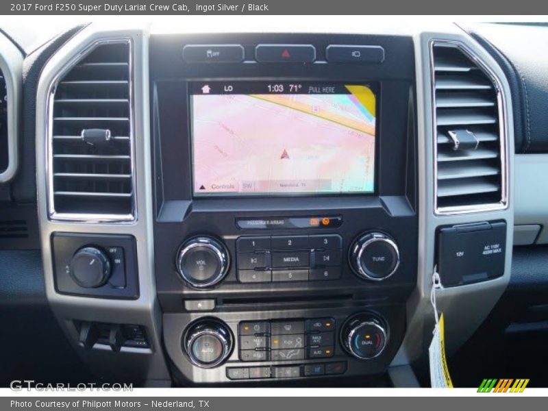 Ingot Silver / Black 2017 Ford F250 Super Duty Lariat Crew Cab