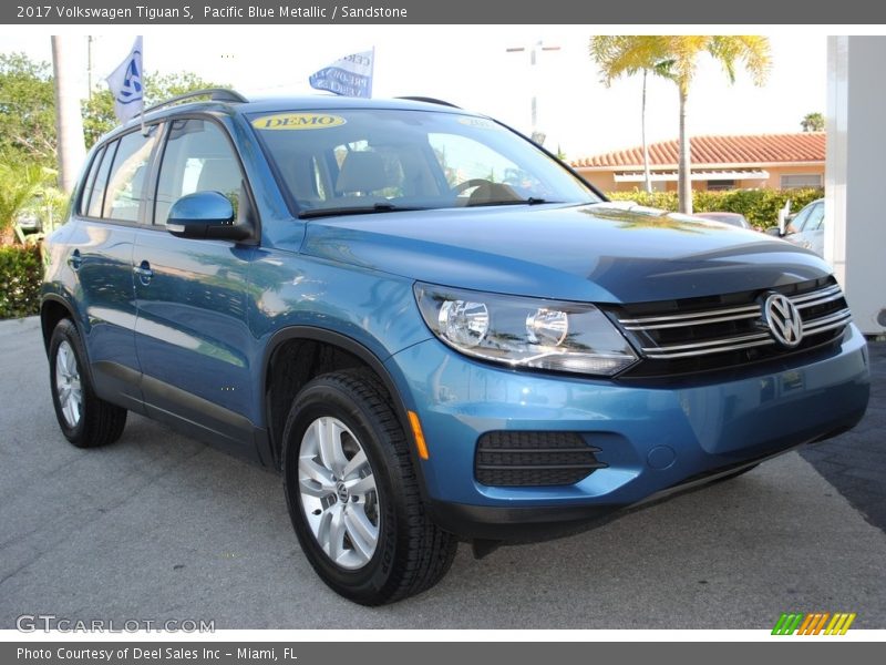Pacific Blue Metallic / Sandstone 2017 Volkswagen Tiguan S