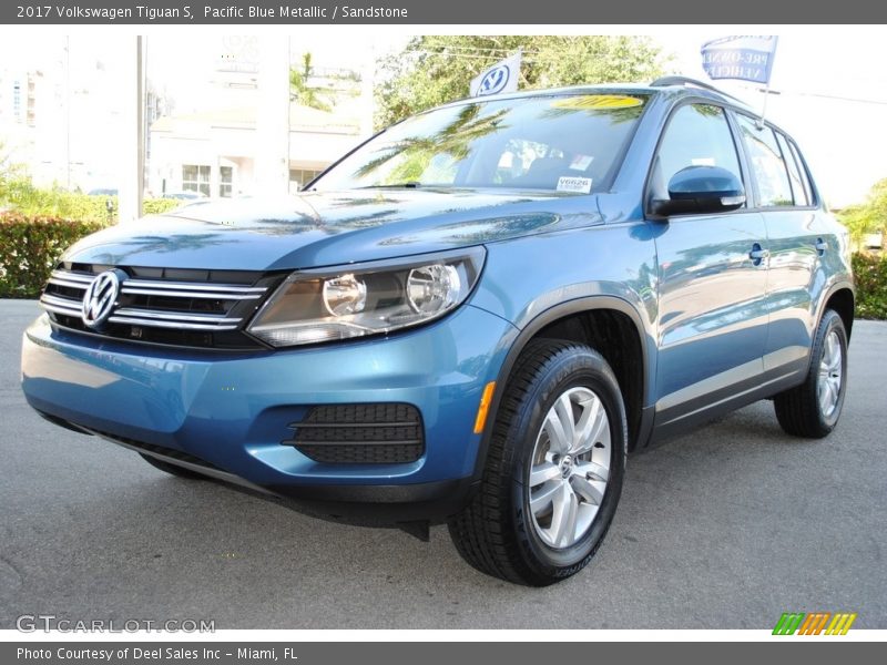 Pacific Blue Metallic / Sandstone 2017 Volkswagen Tiguan S