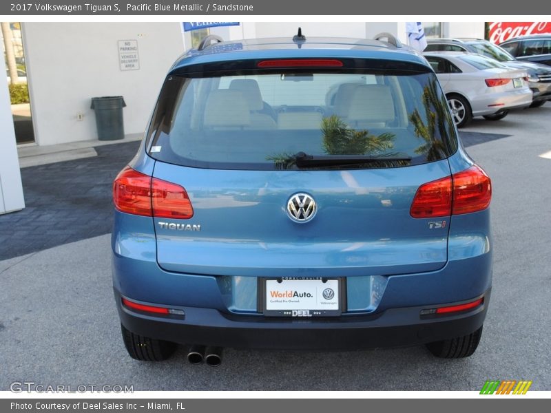Pacific Blue Metallic / Sandstone 2017 Volkswagen Tiguan S