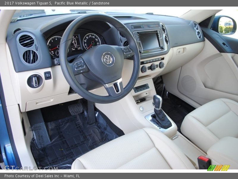 Sandstone Interior - 2017 Tiguan S 