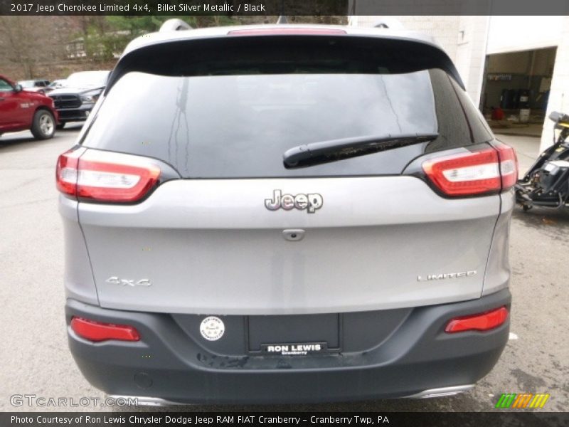 Billet Silver Metallic / Black 2017 Jeep Cherokee Limited 4x4
