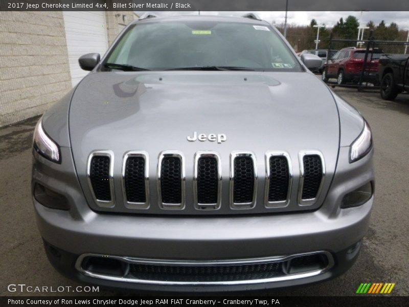 Billet Silver Metallic / Black 2017 Jeep Cherokee Limited 4x4