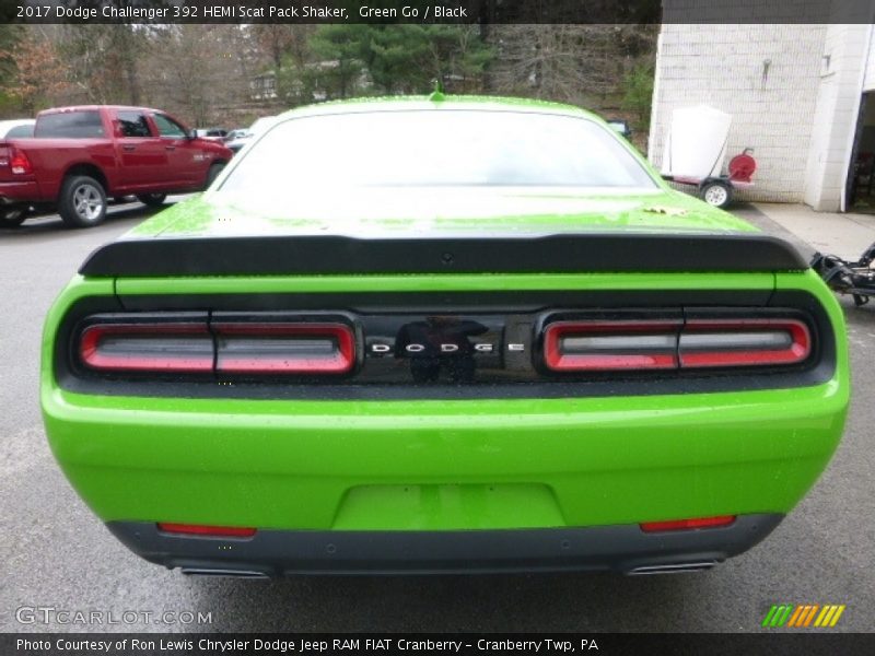 Green Go / Black 2017 Dodge Challenger 392 HEMI Scat Pack Shaker