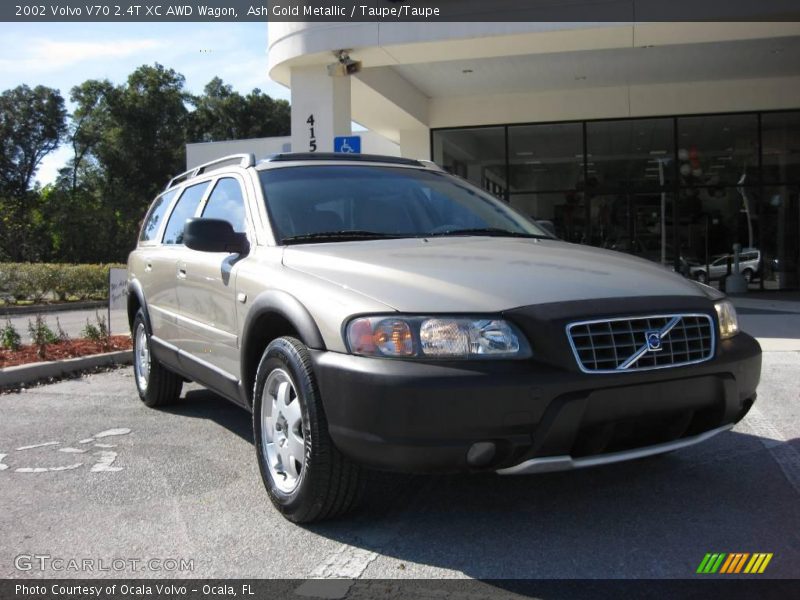 Ash Gold Metallic / Taupe/Taupe 2002 Volvo V70 2.4T XC AWD Wagon