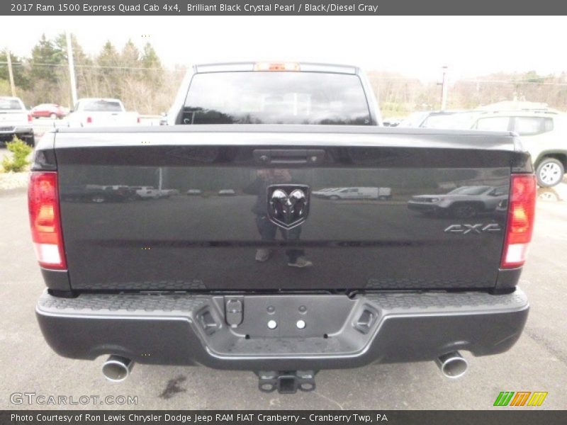 Brilliant Black Crystal Pearl / Black/Diesel Gray 2017 Ram 1500 Express Quad Cab 4x4