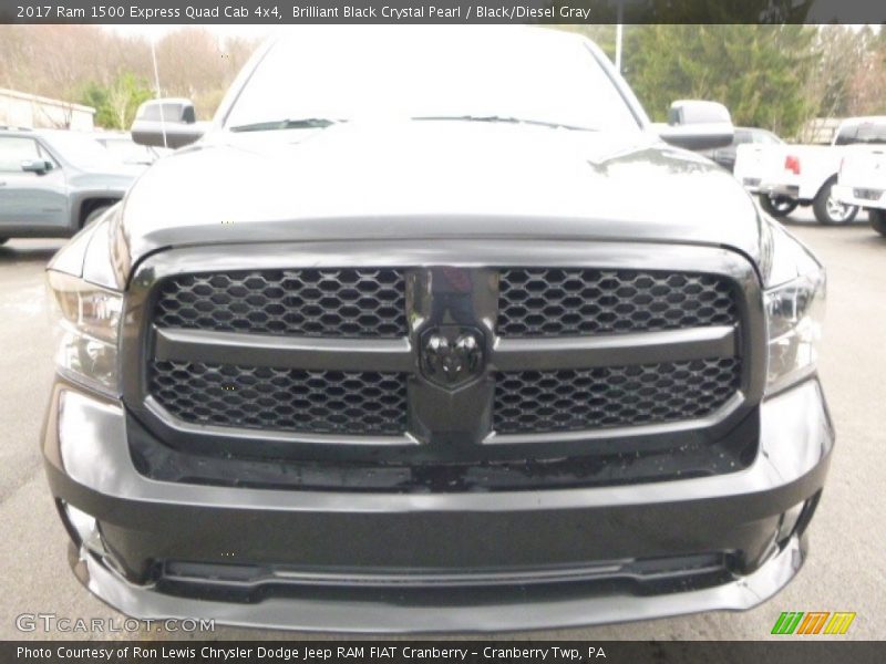 Brilliant Black Crystal Pearl / Black/Diesel Gray 2017 Ram 1500 Express Quad Cab 4x4