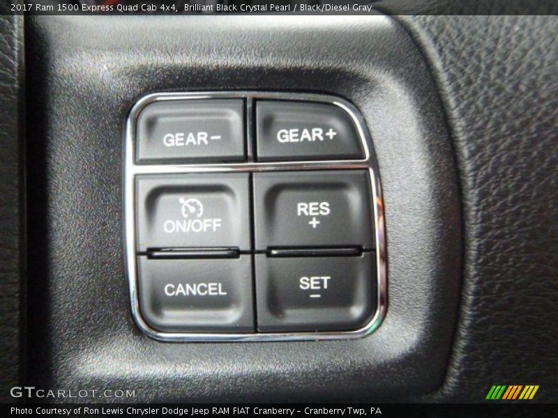 Brilliant Black Crystal Pearl / Black/Diesel Gray 2017 Ram 1500 Express Quad Cab 4x4
