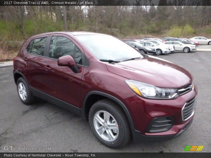 Crimson Metallic / Jet Black 2017 Chevrolet Trax LS AWD