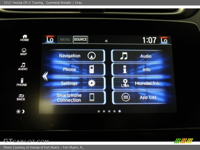 Controls of 2017 CR-V Touring