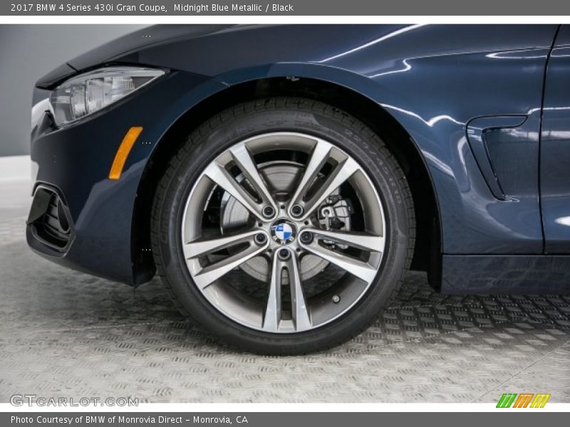 Midnight Blue Metallic / Black 2017 BMW 4 Series 430i Gran Coupe