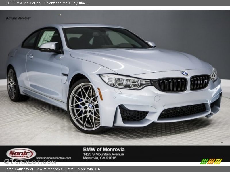 Silverstone Metallic / Black 2017 BMW M4 Coupe