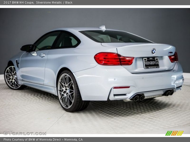 Silverstone Metallic / Black 2017 BMW M4 Coupe