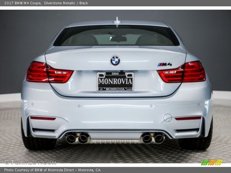 Silverstone Metallic / Black 2017 BMW M4 Coupe