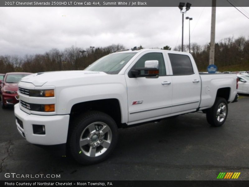 Summit White / Jet Black 2017 Chevrolet Silverado 2500HD LT Crew Cab 4x4