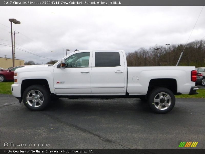 Summit White / Jet Black 2017 Chevrolet Silverado 2500HD LT Crew Cab 4x4