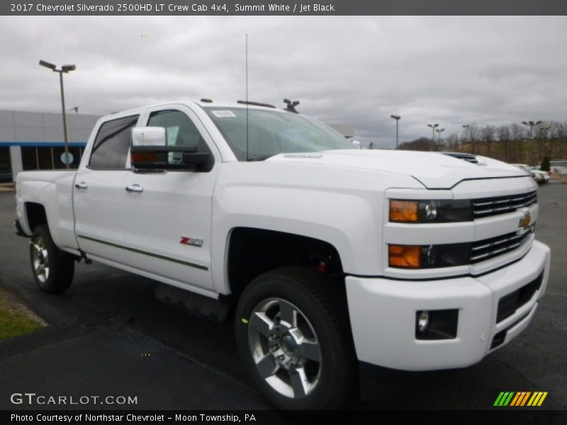 Summit White / Jet Black 2017 Chevrolet Silverado 2500HD LT Crew Cab 4x4