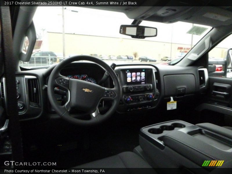 Summit White / Jet Black 2017 Chevrolet Silverado 2500HD LT Crew Cab 4x4