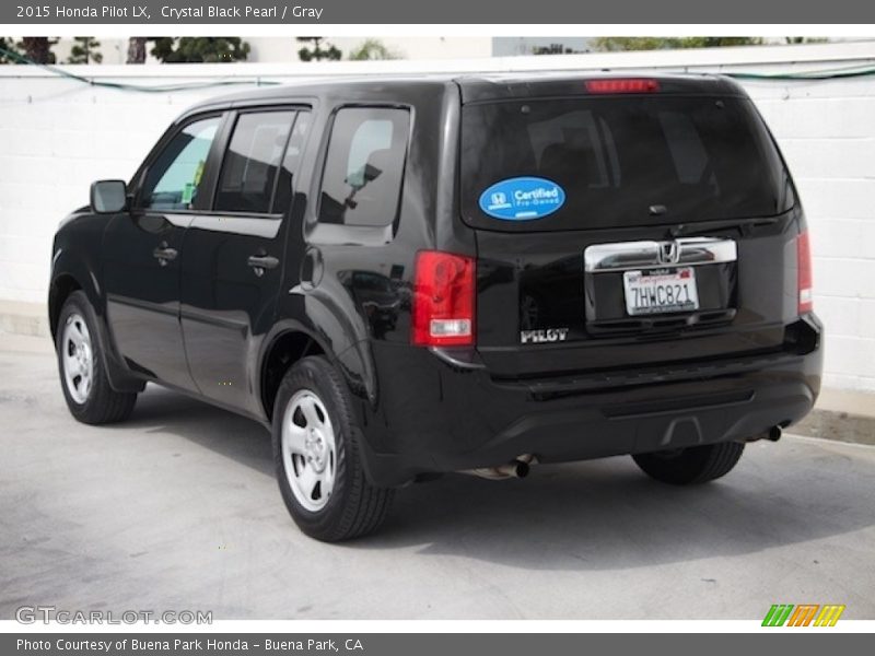 Crystal Black Pearl / Gray 2015 Honda Pilot LX