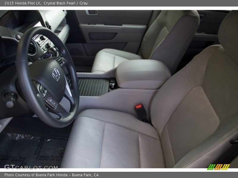 Crystal Black Pearl / Gray 2015 Honda Pilot LX