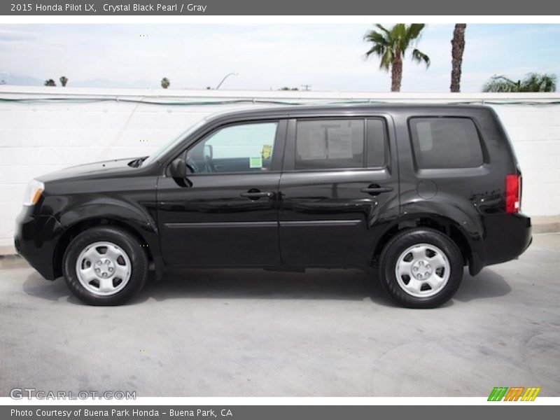 Crystal Black Pearl / Gray 2015 Honda Pilot LX