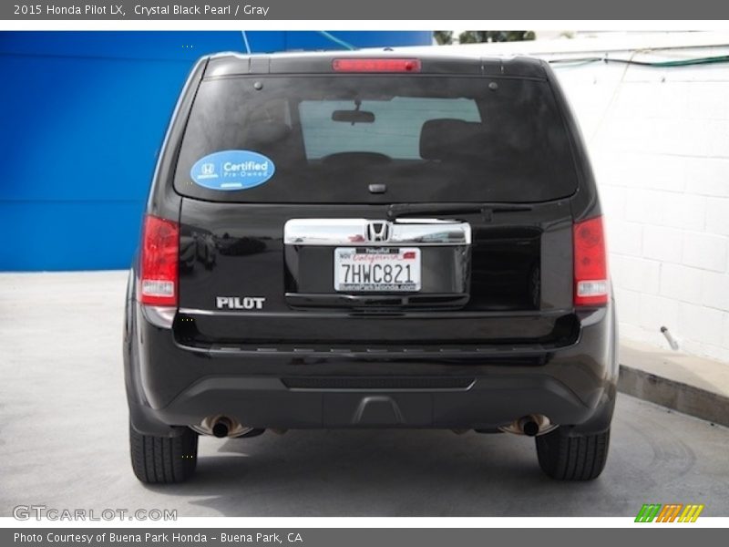 Crystal Black Pearl / Gray 2015 Honda Pilot LX