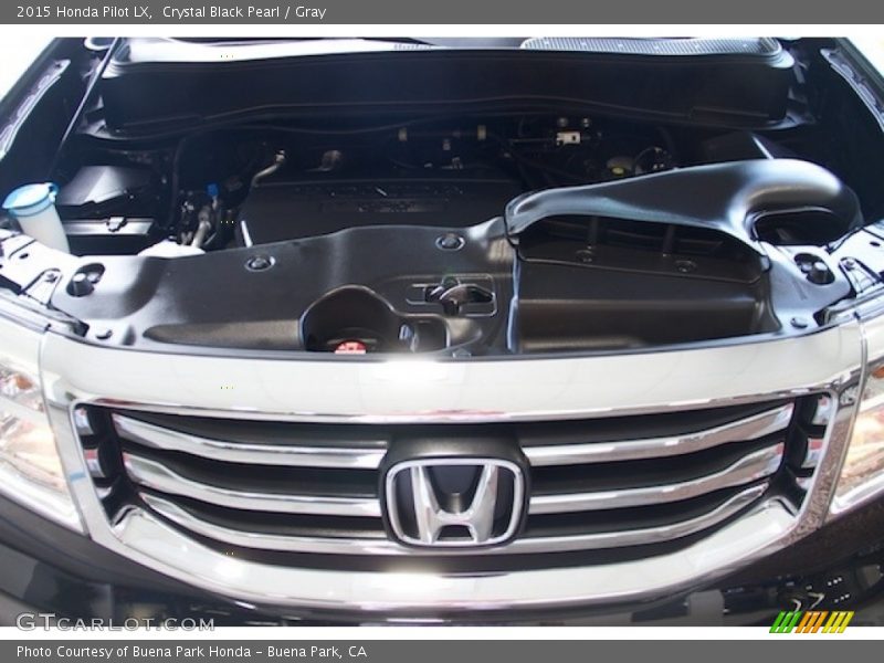 Crystal Black Pearl / Gray 2015 Honda Pilot LX