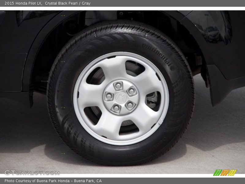 Crystal Black Pearl / Gray 2015 Honda Pilot LX