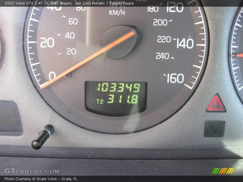 Ash Gold Metallic / Taupe/Taupe 2002 Volvo V70 2.4T XC AWD Wagon