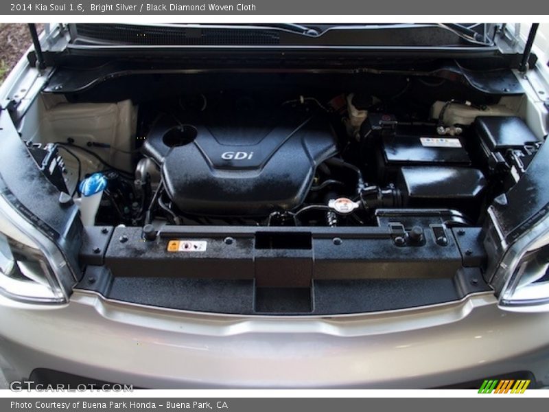 Bright Silver / Black Diamond Woven Cloth 2014 Kia Soul 1.6
