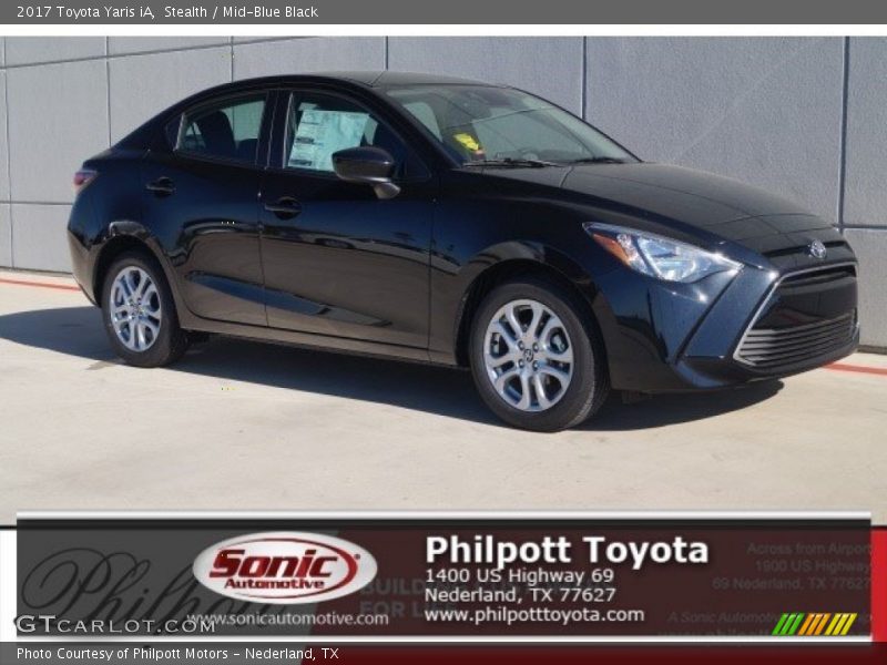 Stealth / Mid-Blue Black 2017 Toyota Yaris iA