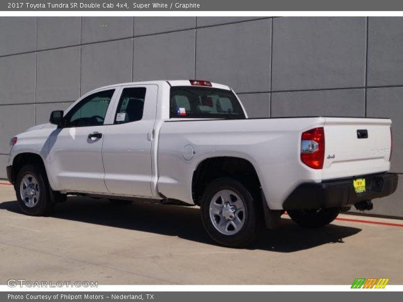 Super White / Graphite 2017 Toyota Tundra SR Double Cab 4x4