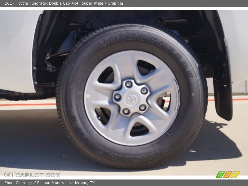 Super White / Graphite 2017 Toyota Tundra SR Double Cab 4x4