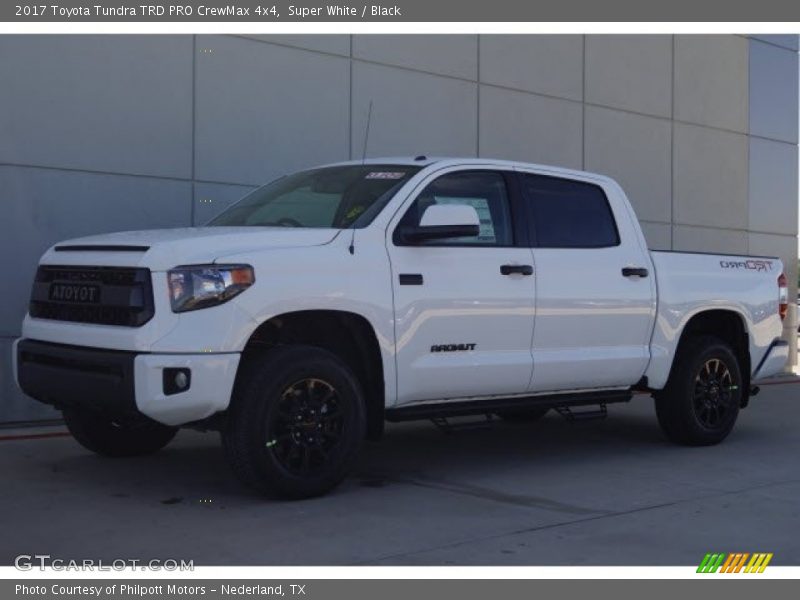 Super White / Black 2017 Toyota Tundra TRD PRO CrewMax 4x4