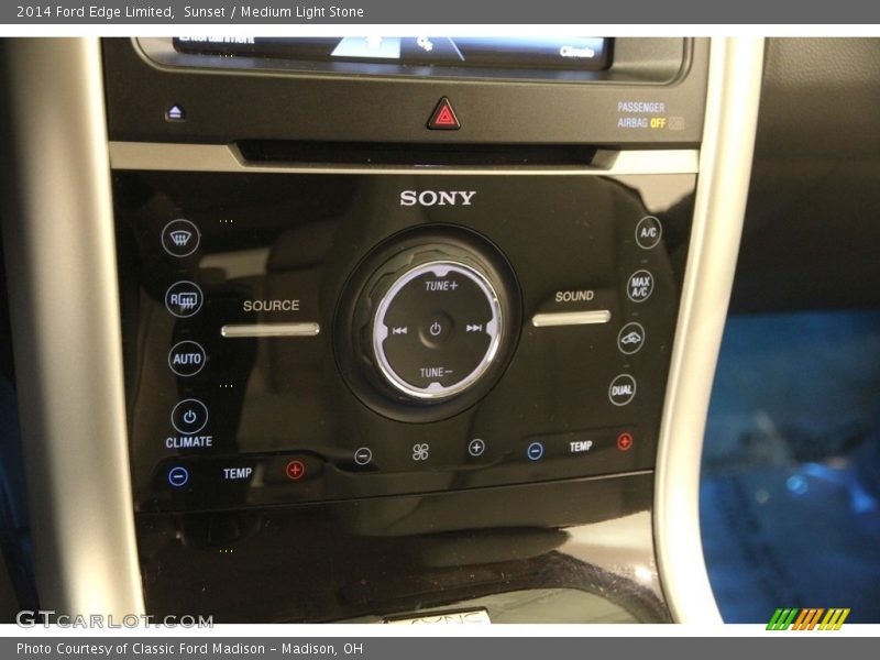 Sunset / Medium Light Stone 2014 Ford Edge Limited