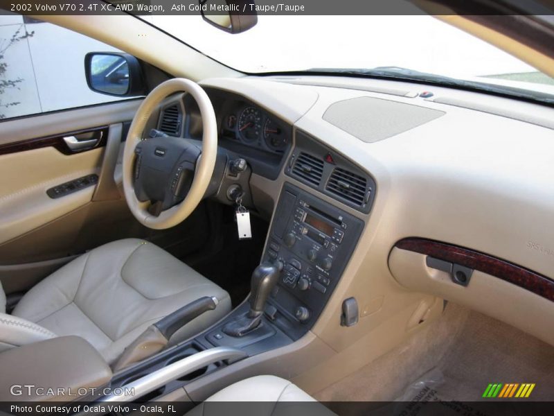 Ash Gold Metallic / Taupe/Taupe 2002 Volvo V70 2.4T XC AWD Wagon