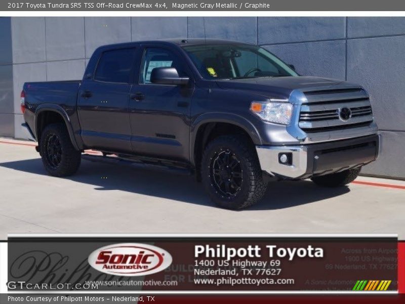 Magnetic Gray Metallic / Graphite 2017 Toyota Tundra SR5 TSS Off-Road CrewMax 4x4