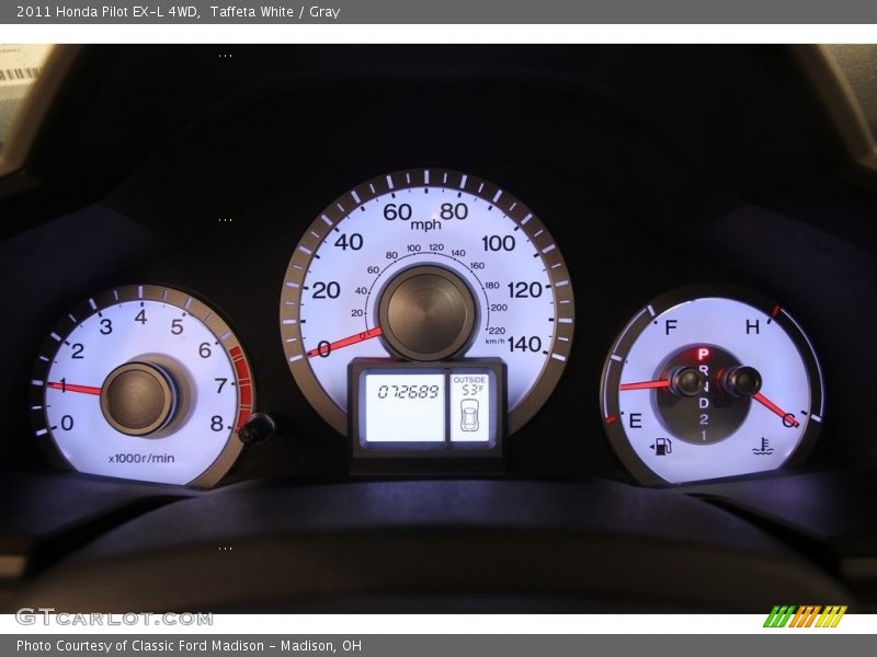 Taffeta White / Gray 2011 Honda Pilot EX-L 4WD
