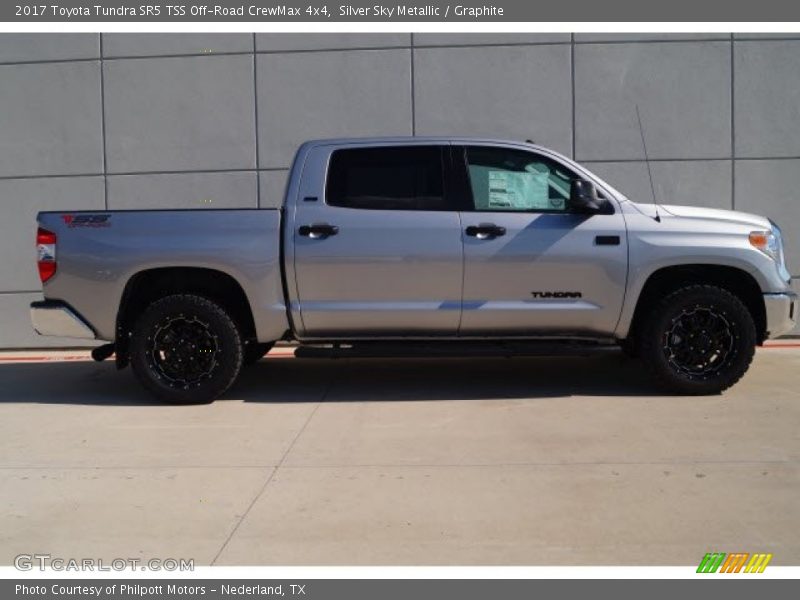 Silver Sky Metallic / Graphite 2017 Toyota Tundra SR5 TSS Off-Road CrewMax 4x4