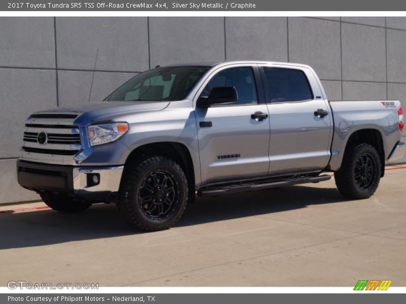 Silver Sky Metallic / Graphite 2017 Toyota Tundra SR5 TSS Off-Road CrewMax 4x4